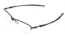 22-214 Oakley Transistor Half Rim Chocolate Brown Eyeglass Frame 27