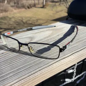 51-18-143 Oakley 3112-0151 Ox Tumbleweed Rectangle Polished Black Eyeglasses