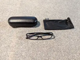 Ox1060-0253 Oakley Glasses Bucket Black Frame Eyeglasses With Case