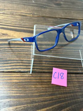Ox1074-0555 Oakley Junkyard Mens Navy Gray Full Rim Square Eyeglasses Frame
