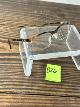 Ox1134-0252 Oakley Ponder Womens Brown Tortoise Half Rim Eyeglasses Frame 132