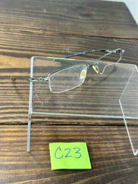Ox3119-0453 Oakley Halfshock Mens Brushed Chrome Half Rim Eyeglasses Frame Ox3119-0453 Oakley Halfshock Mens Brushed Chrome Half Rim Eyeglasses Frame