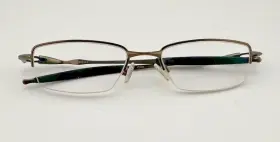 Ox3143-0251 Oakley Drill Bit 0.5 Half Rim Eyeglasses Frames Pewter 51-18-136