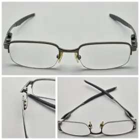 Ox3163-0252 Oakley Backwind 0.5 52-19 139 Light Gray Half Rim Eyeglasses Frames