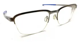 Ox3233-0454 Oakley Cathode Gunmetal Blue Half Rim Eyeglasses Frames 54-18 138