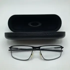 Ox5019-0156 Oakley Socket Ti Satin Black Eyeglasses Frame Only 56 17 140 With Case