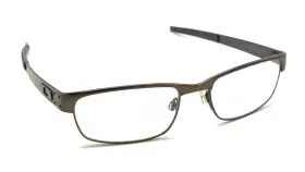 Ox5038-0253 Oakley Metal Plate Pewter Eyeglasses Frames 53-18 140 Sports Men