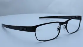 Ox5038-0555 Oakley Metal Plate Matte Black Rectangle Mens Eyeglasses 55mm