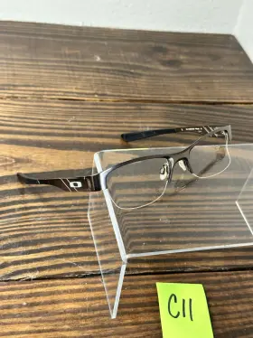 Ox5088-0252 Oakley Gasser 0.5 Mens Pewter Rectangular Half Rim Eyeglasses Frame