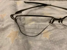 Ox5113-0256 Oakley Lizard Eyeglasses Pewter Half Rim Frames - Needs Lenses Nose