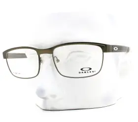 Ox5132-1054 Oakley Surface Plate Eyeglasses Glasses Satin Olive Titanium With Case