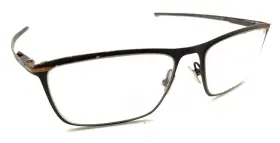 Ox5138-0155 Oakley Tie Bar Black Metal Rectangle Eyeglasses Frames 55-16 135