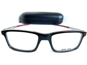 Ox805 Oakley New 553 53mm Polished Black Mens Eyeglasses Frame