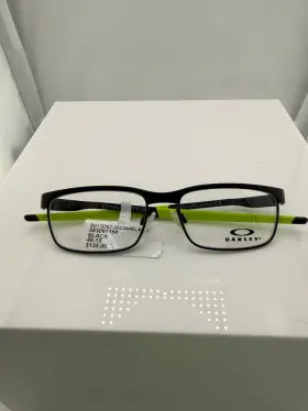 Oy3002-0448 Oakley Steel Plate Xs Black Green Eyeglasses Frames 48-15 130 Nwt