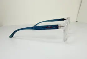 Oy8017-0346 Oakley Round Off Youth Eyeglasses Clear Blue 46-16 Rx Frames Used