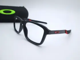 Oy8023-0149 Oakley Quad Out Youth Eyeglasses Frame Oy8023 Satin Black / Red 49 15 Case