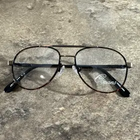 O-175 Oceans Brown Round Flex Eyeglasses Frames 48-13-130-40mm Nwot Demo Lenses