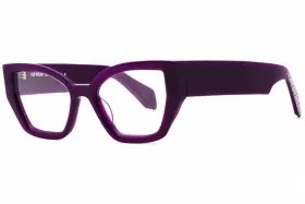 Oerj07qs25pla0013700 Off-white Style 7q Eyeglasses Purple Frame 52mm