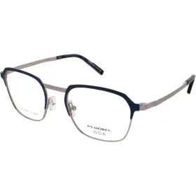 10155o Oga Morel Mens Eyeglasses Blue/silver Geometric Frame Boreal 1 Bg05