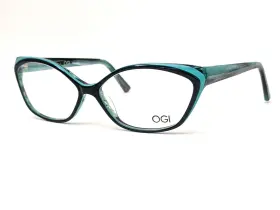 56-13-140 Ogi 1691 Evolution 9210 Eyeglasses Frames Japan Teal Spearmint Silk /