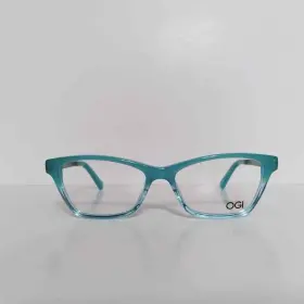 51-15-140 Ogi 9103 Womens Turquoise Fade Designer Cat Eyeglasses Frames Made Japan