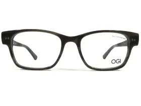 50-17-140 Ogi 9104/1836 Eyeglasses Frames Heritage Brown Green Square Full Rim