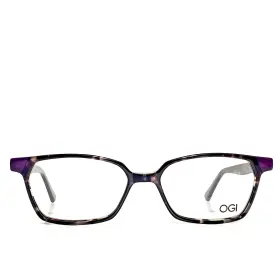 53-16-145 Ogi 9107 Womens Black And Purple Designer Eyeglasses Frames Case Made Japan