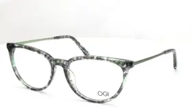 2236 Ogi 9253/2236 Evolution Cat Eye Evergreen Tortoise Womens Eyeglasses 53mm
