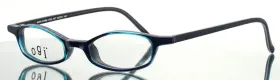 43-19-140 Ogi A7069 167 Navy Womens Oval Full Rim Eyeglasses B 22
