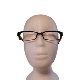 50-15-140 Ogi A7106 Mod 287 Black Tort Eyeglass Frame Germany Acetate Petite
