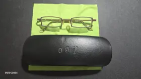 Ok51 Ogi Eyeglass Frame And Hard Case - Dark Pink Gold Frames 43 19 125
