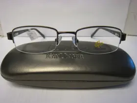 50-20-135-31v Oleg Cassini Oco341-200 Eyeglasses Frame Brown Womens Half Rim