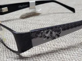 Oco342-001-52 Oleg Cassini New 001 Black Eyeglasses Square Frame Oco 342 52-18-130 B26mm