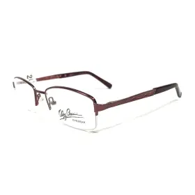 50-18-135 Oleg Cassini Ocov653 601 Eyeglasses Frames Red Rectangular Half Rim