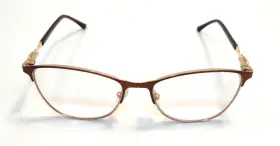 53-17-140 Olieye 02108 Eyeglasses Frame Only Brown Gold