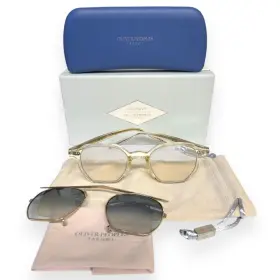 Ov5489u Oliver Peoples 5489u X Takumi G Ponti-5 Eyeglasses 169 Clip-on Sunglass With Case