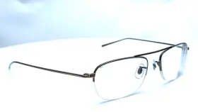 Op-2006 Oliver Peoples Op2006 Aut Gunmetal Rectangle Half Rim Unisex Eyeglasses 52mm