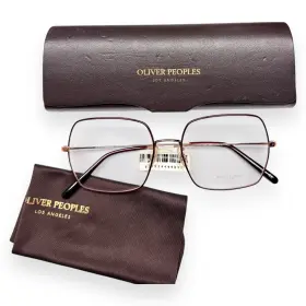 Ov1279 Oliver Peoples Justvna Eyeglasses Glasses 5037 Rose Gold Red With Case 54mm