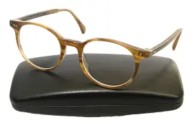 Ov5318u Oliver Peoples Delray 1011 Brown Plastic Round Eyeglasses Frames Italy