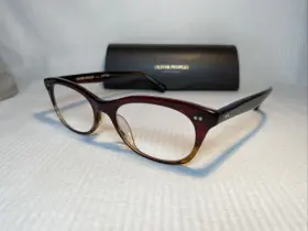Oliver Peoples Ov5503u Eyeglasses Ov 5503u 1224 Inch Dezeral Burgundy Brown Frame 51 17