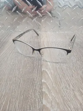 Sycf17 Only Sensaya Eyeglasses Clear Black Lace Frames Semi Rimless