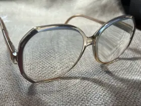5046 Optiline Gray/pink/beige Eyeglass/sunglass Frames -scratched Lenses