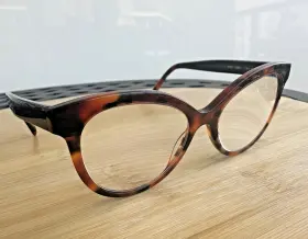 51-17-140 Orgreen A051 Stef Eyeglasses Mahogany Havana Black Japan Frame Only