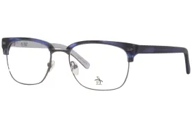 144393-5 Original Penguin The Sly Nv Eyeglasses Mens Navy Full Rim Square Shape 53mm