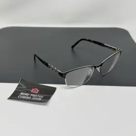 Osl467 Oscar De La Renta 001 Black Metal Silver Eyeglasses Frames 53-16 135
