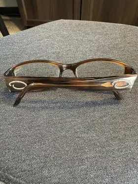 52-17-135 Oscar De La Renta Xh02 Odlr353 229 Eyeglasses Frame Brown Crystal
