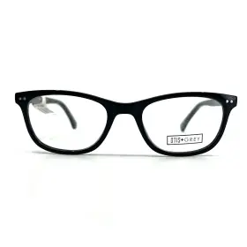 50-19-140 Otis Og7020 Grey Bk Black Rectangle Womens Eyeglasses Frame 50-19-140 Otis Og7020 Grey Bk Black Rectangle Womens Eyeglasses Frame