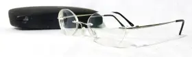 17-145 Ottoto 23-054 Eyeglass Frames ..-17-145 Rimless With Silver Metal Eyewear