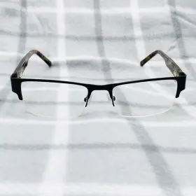 31-h1947 Ottoto Eyeglasses Frames Wexford Black/tortoise Semi Rimless Frame Only