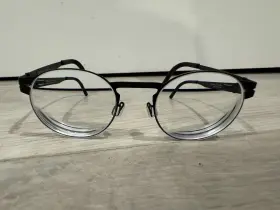 47-22-140 Ovvo Optical 5059 Optics Diamond-like Carbon Handmade Frames Eyeglasses Black